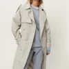Duster + Trench Coats Longline Double Breasted Trench Coat