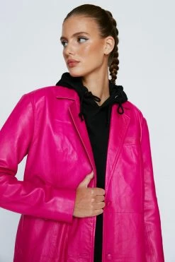 Duster + Trench Coats Real Leather Oversized Duster Coat