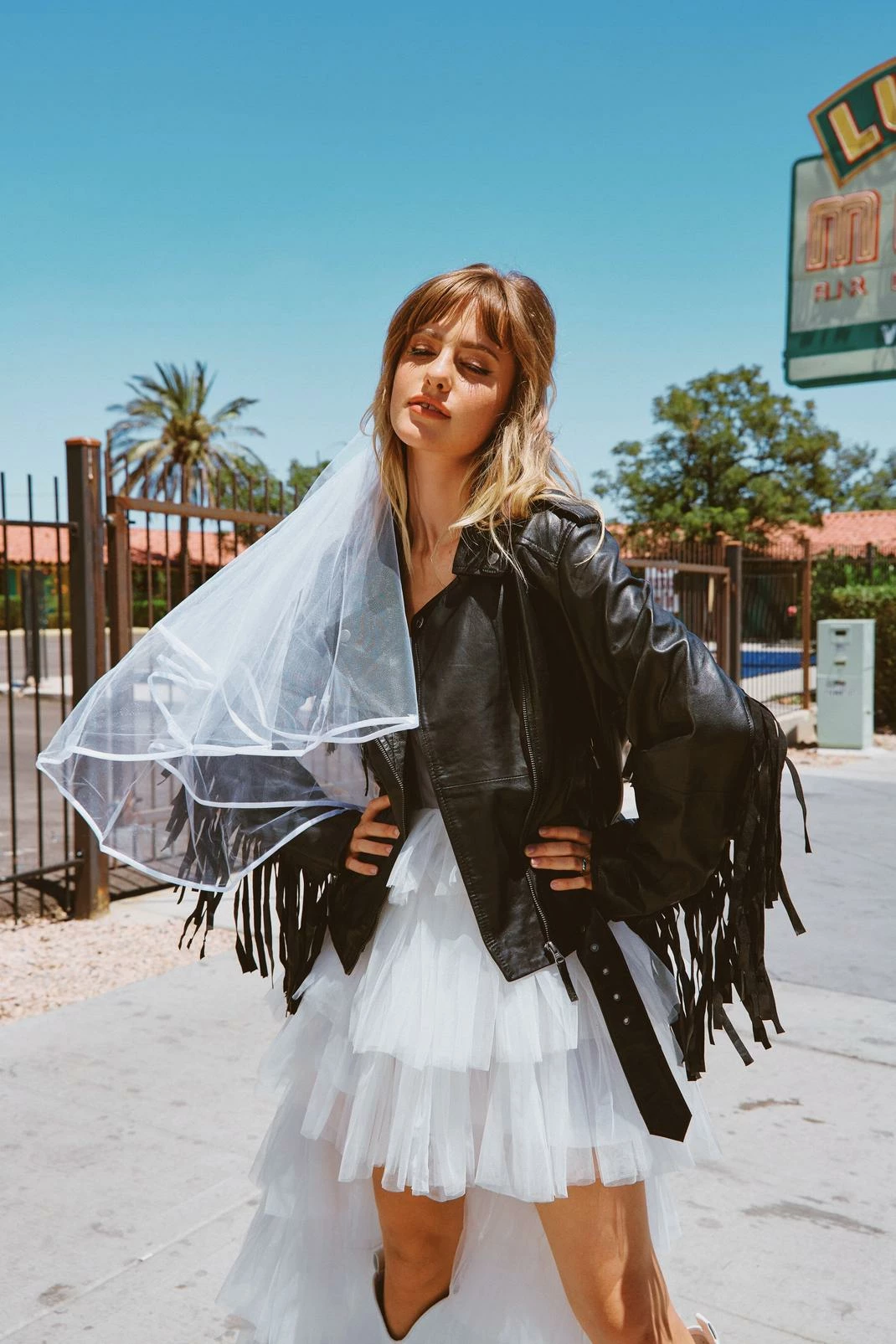 Winter Outfits Just Hitched Graphic Leather Fringe Jacket - Image 2