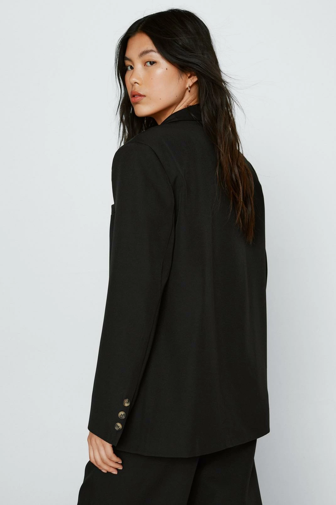 Two Piece Sets Oversized Pocket Suit Blazer - Image 6