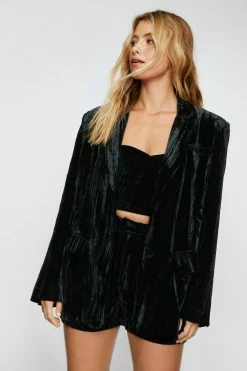 Two Piece Sets Premium Velvet Tailored Blazer