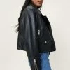 Real Leather Jackets Real Leather Cropped Biker Jacket