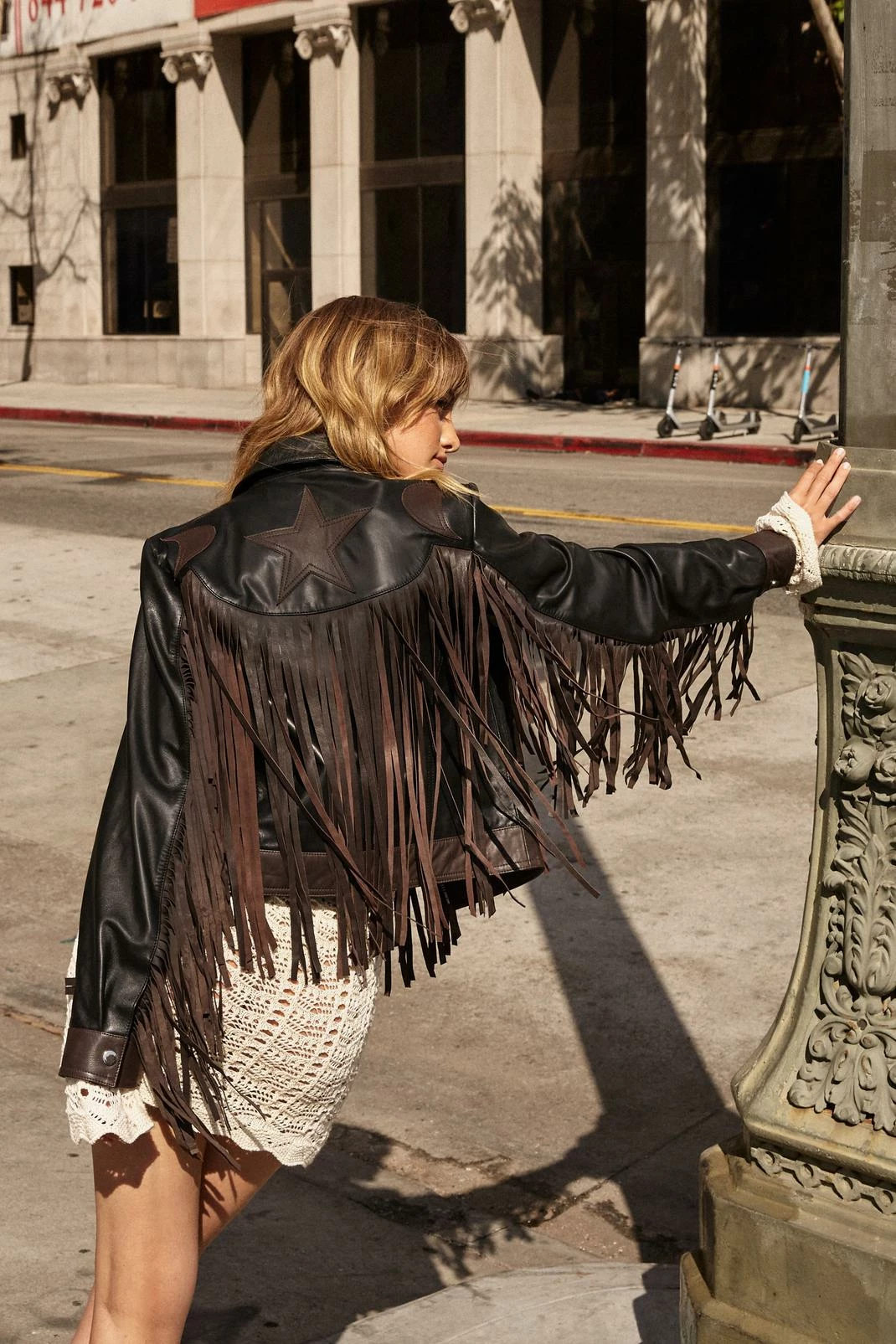 Real Leather Jackets Real Leather Fringed Festival Jacket - Image 4