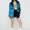 Going Out Jackets Longline Tinsel Fringe Jacket