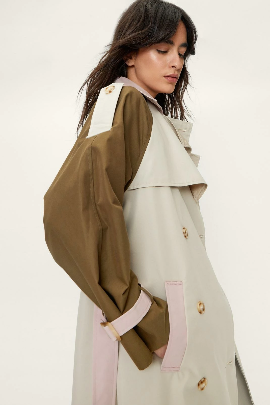 Duster + Trench Coats Longline Double Breasted Trench Coat - Image 5