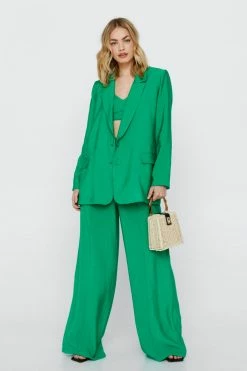 Two Piece Sets Textured Blazer