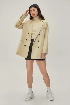 Smart Jackets Oversized Double Breasted Tailored Jacket