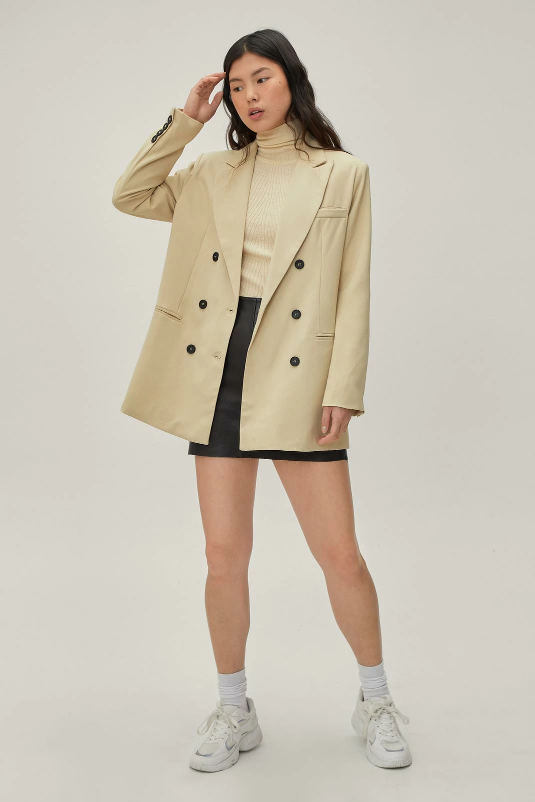 Smart Jackets Oversized Double Breasted Tailored Jacket