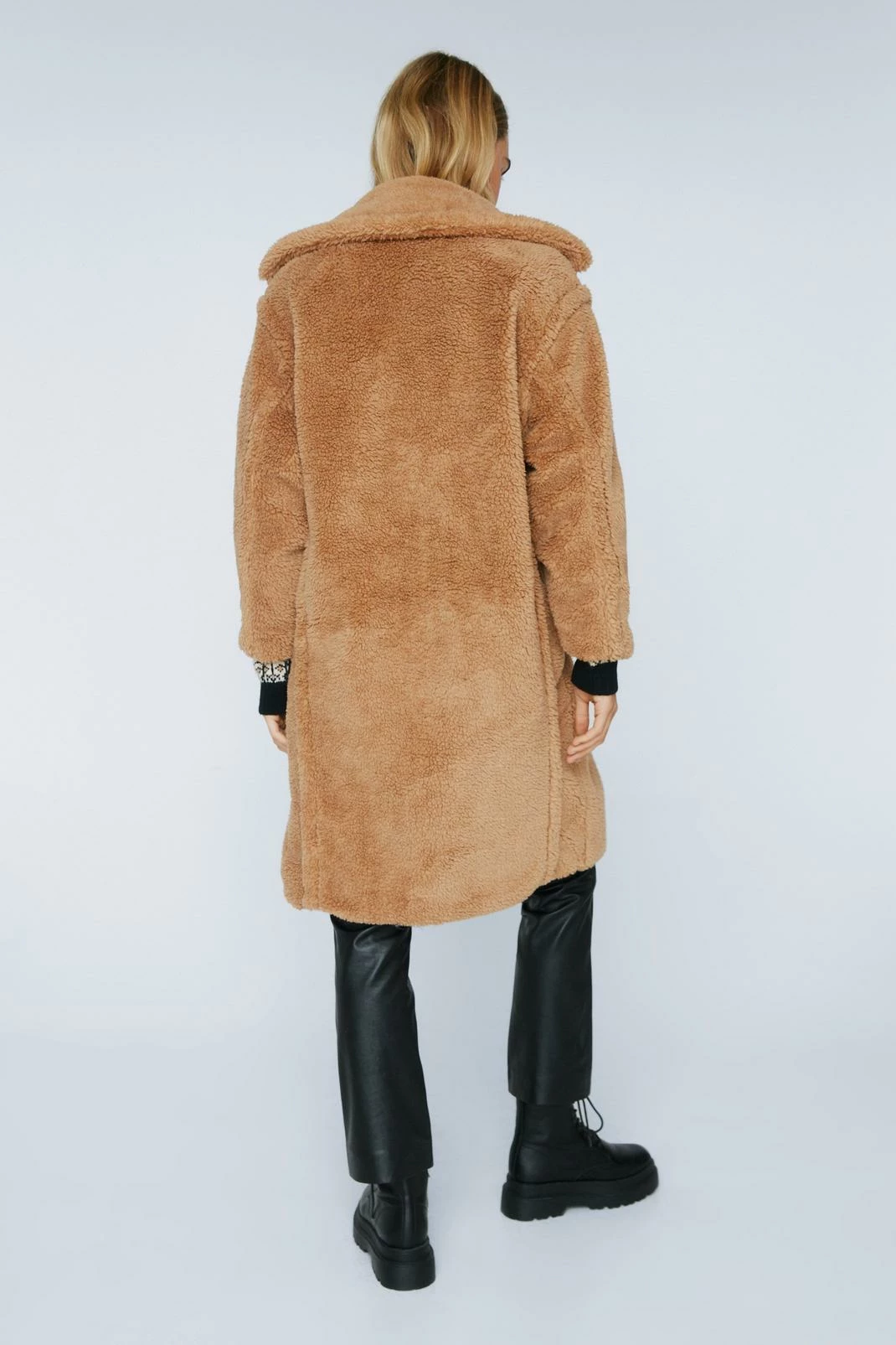 Teddy Coats We're Teddy Faux Fur You Oversized Coat - Image 3