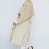 Duster + Trench Coats Plus Size Two Tone Oversized Trench Coat