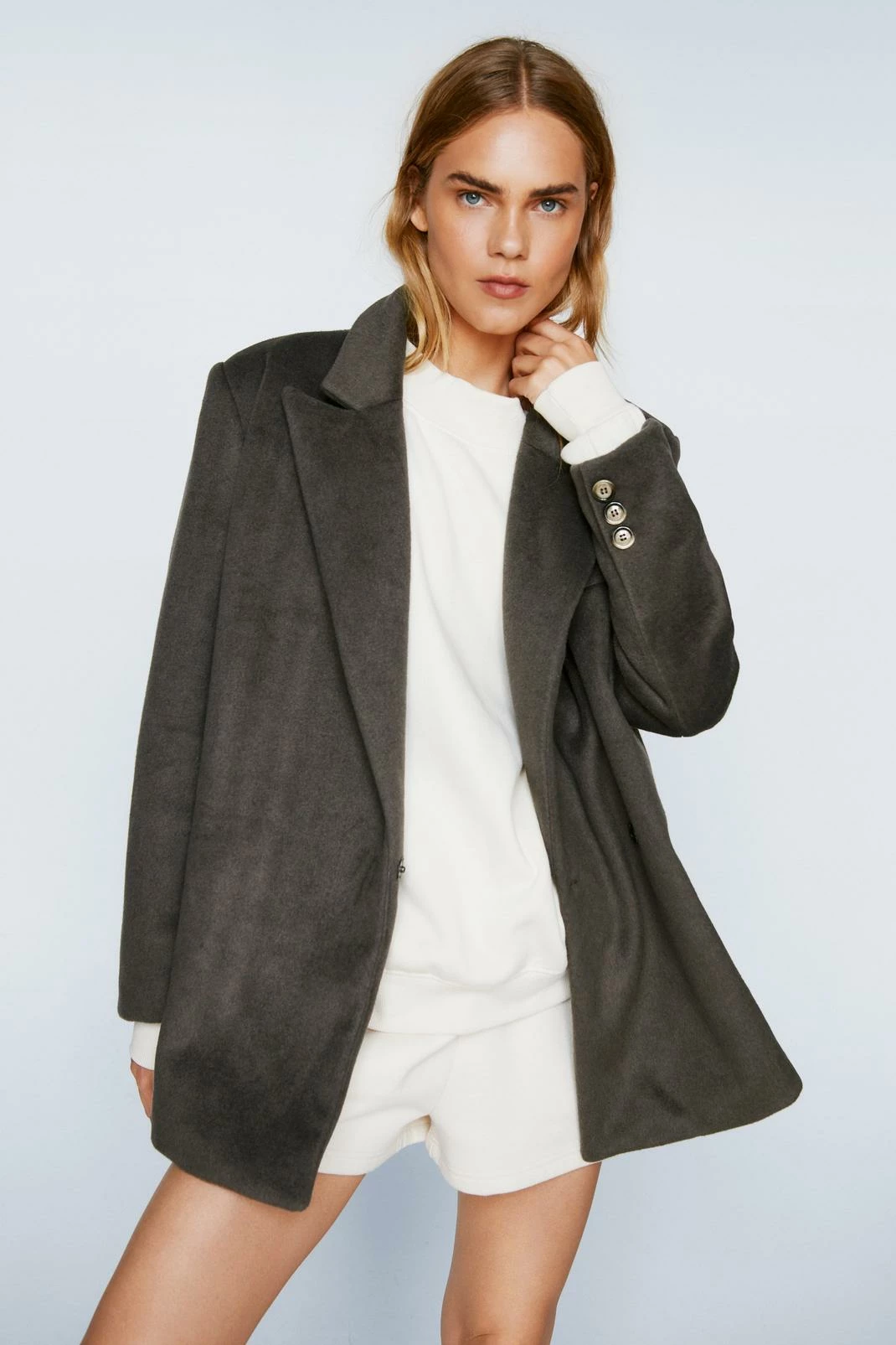 Blazers Oversized Wool Blazer - Image 5