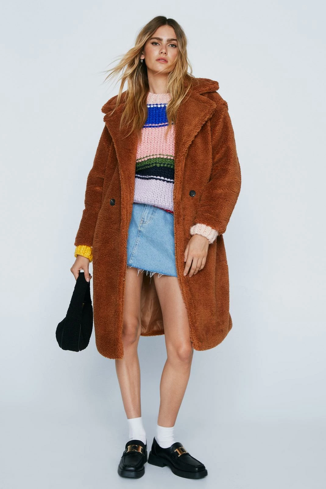 Teddy Coats We're Teddy Faux Fur You Oversized Coat - Image 7