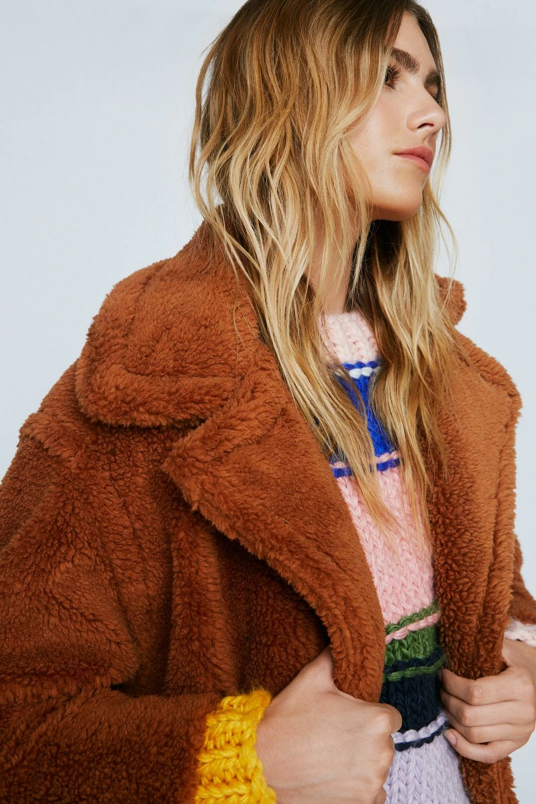 Teddy Coats We're Teddy Faux Fur You Oversized Coat - Image 8