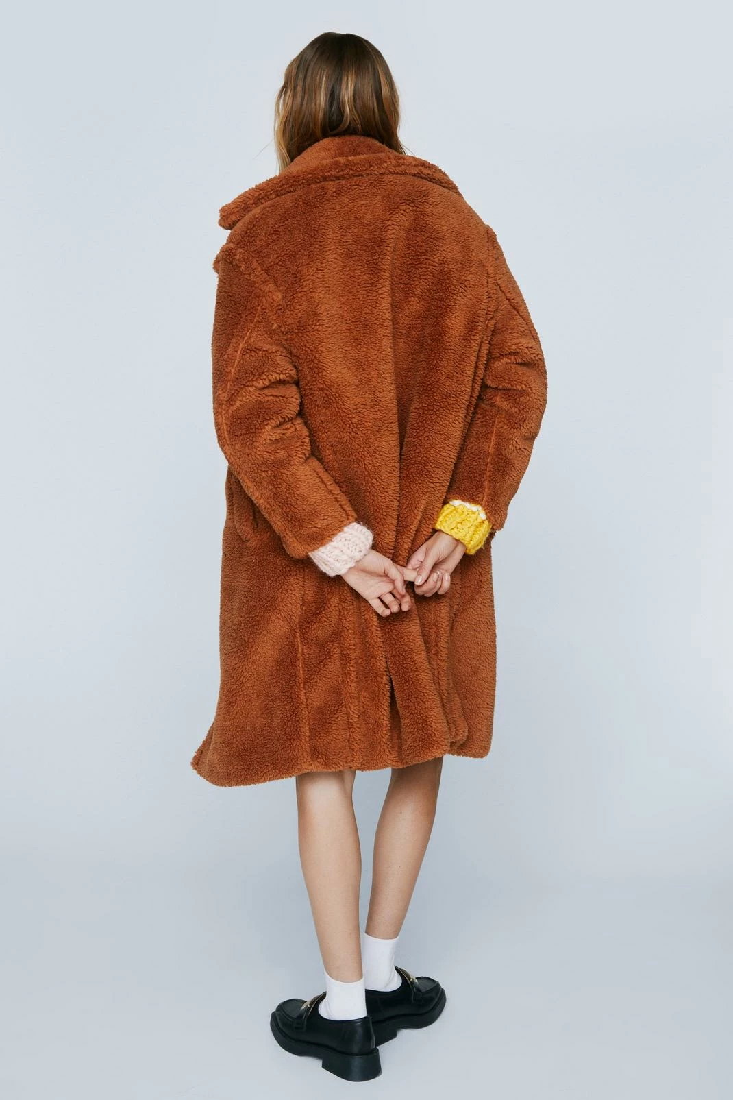 Teddy Coats We're Teddy Faux Fur You Oversized Coat - Image 9