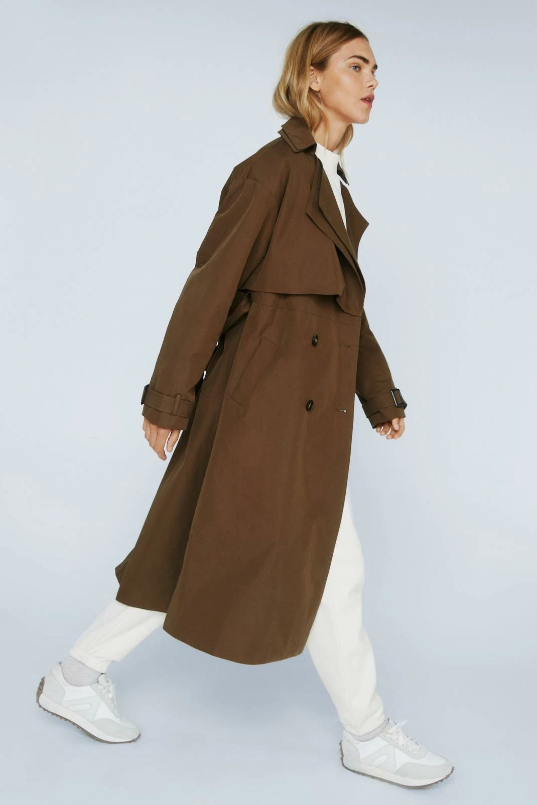 Coats Premium Twill Double Layer Trench Coat