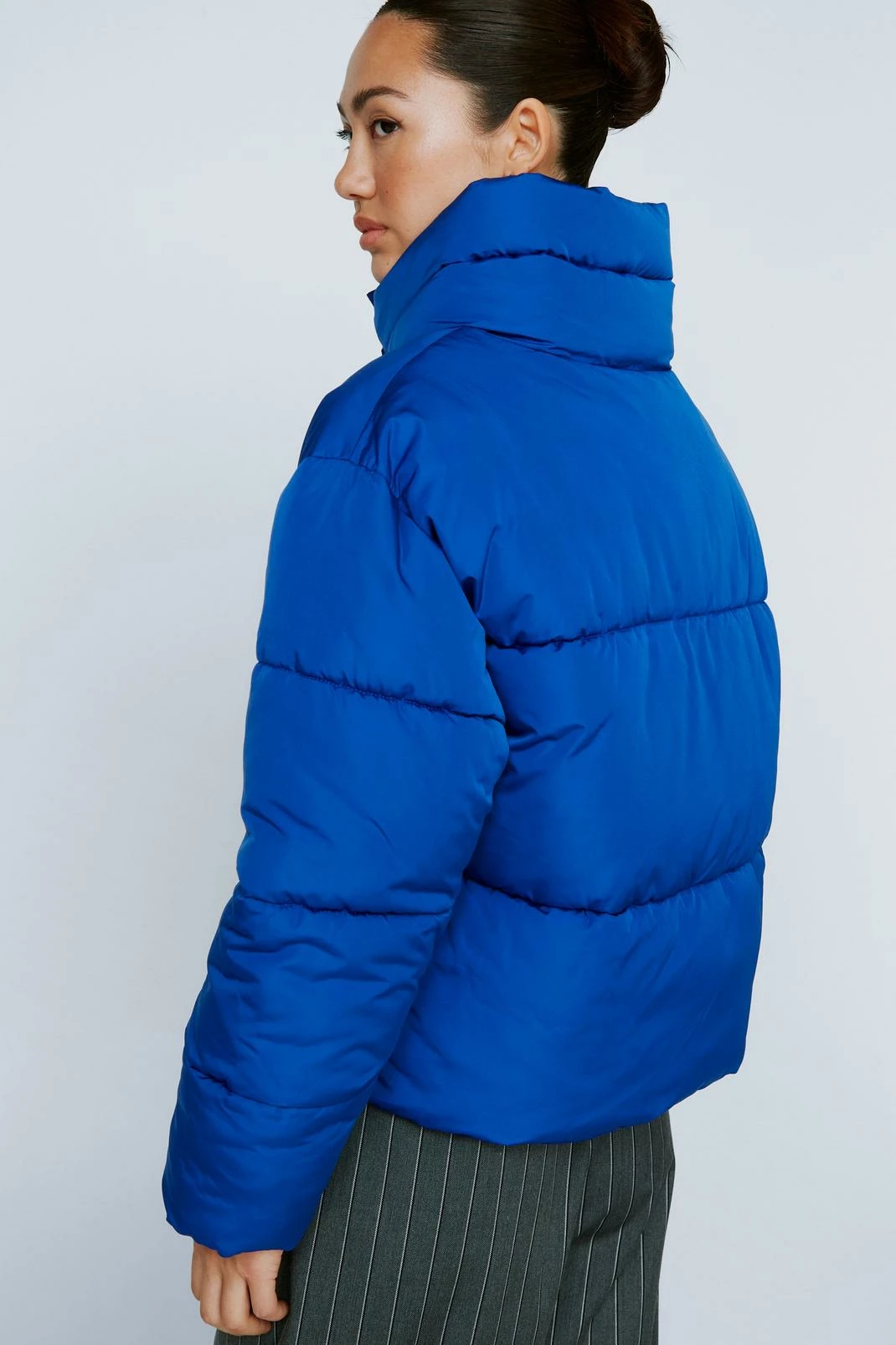 Puffer Jackets High Neck Oversized Puffer Jacket - Image 6