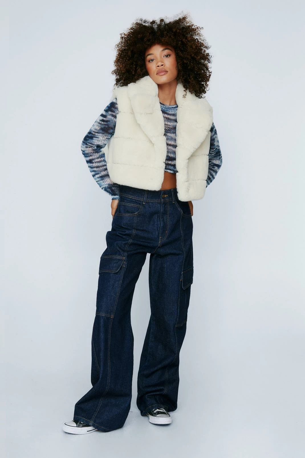 Puffer Vests Premium Faux Fur Body Warmer - Image 2