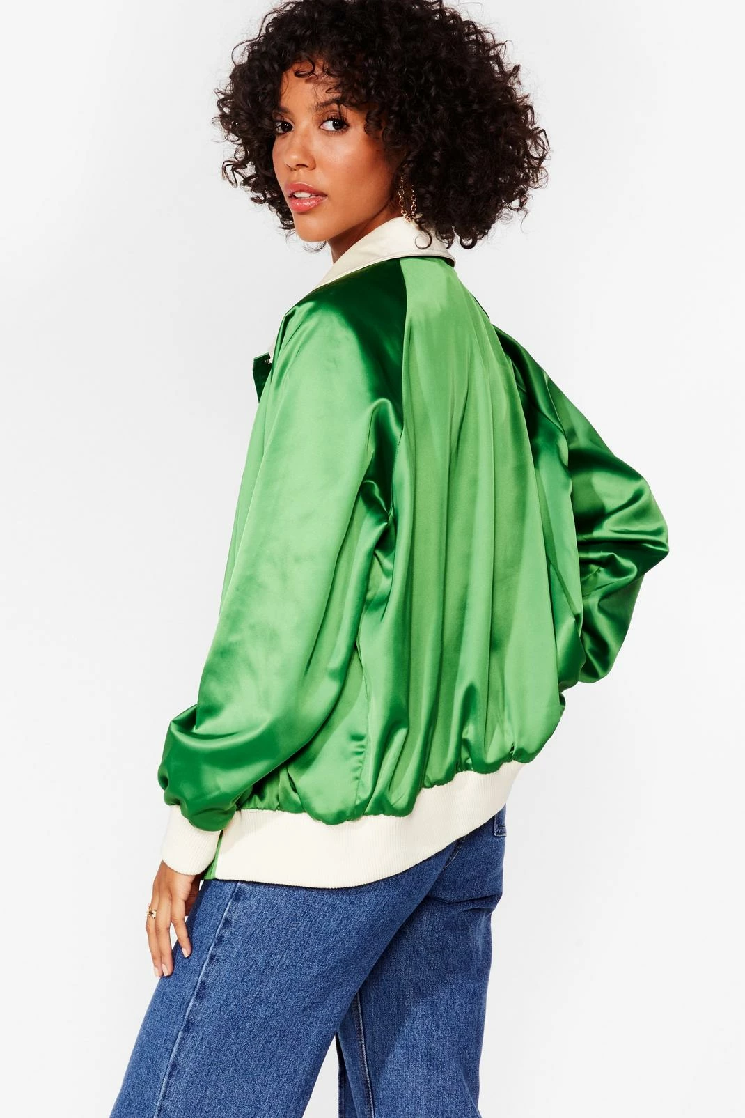 Going Out Jackets You Gotta Let Disco Satin Bomber Jacket - Image 3