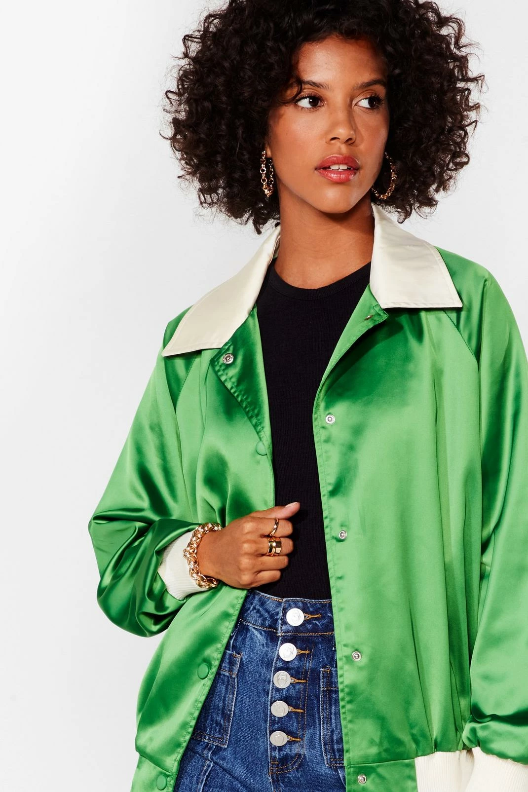 Going Out Jackets You Gotta Let Disco Satin Bomber Jacket