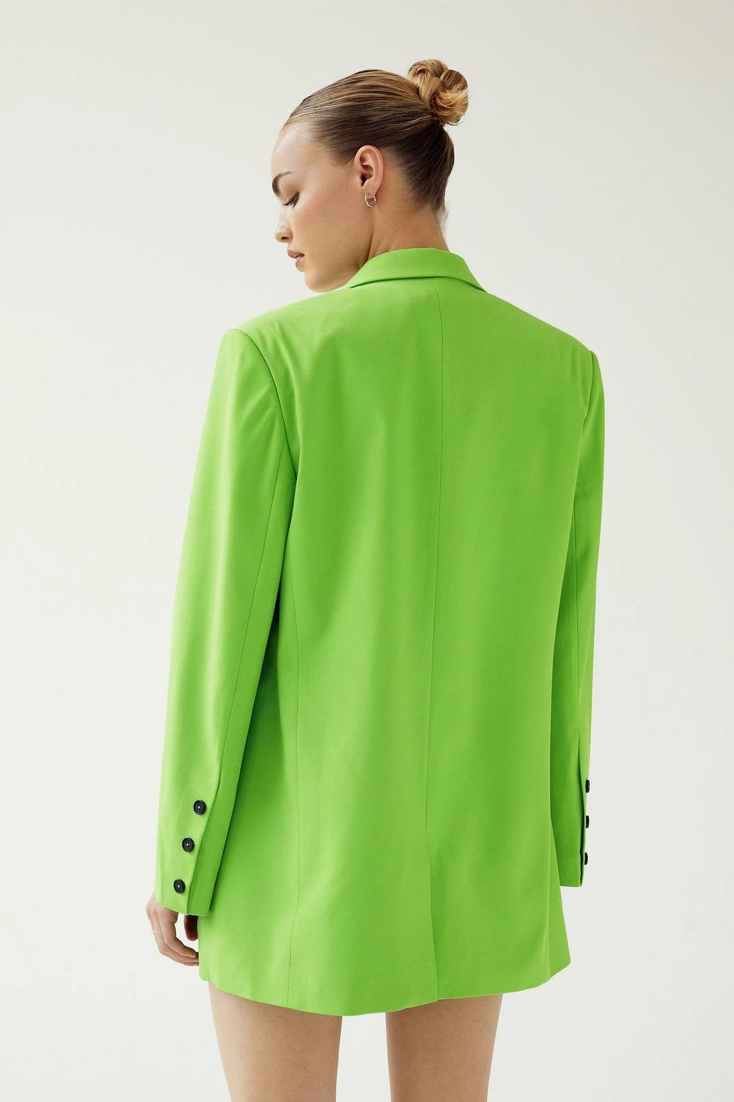 Two Piece Sets Oversized Twill Single Breasted Blazer - Image 12