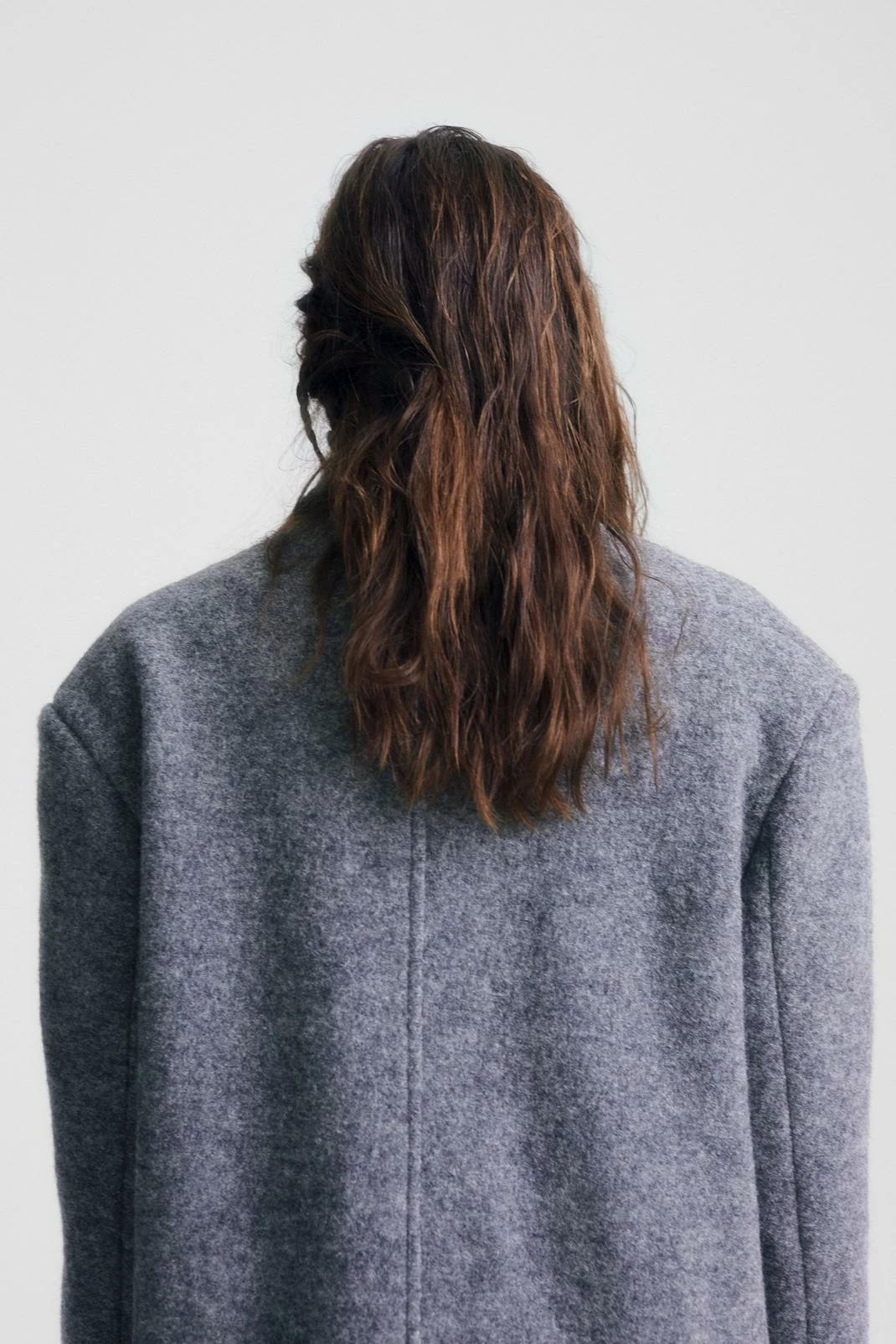 Wool Look Coats Premium Wool Oversized Duster Coat - Image 3