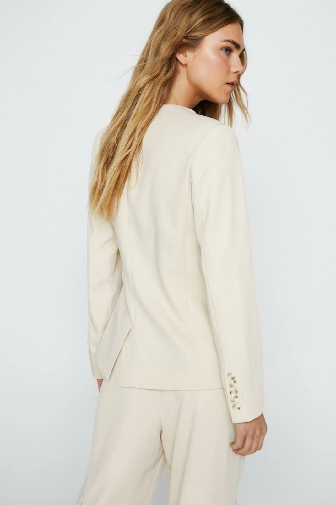 Two Piece Sets Tailored Wrap Over Blazer - Image 3