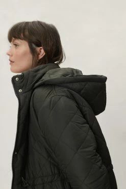 Puffer Jackets Quilted Maxi Coat