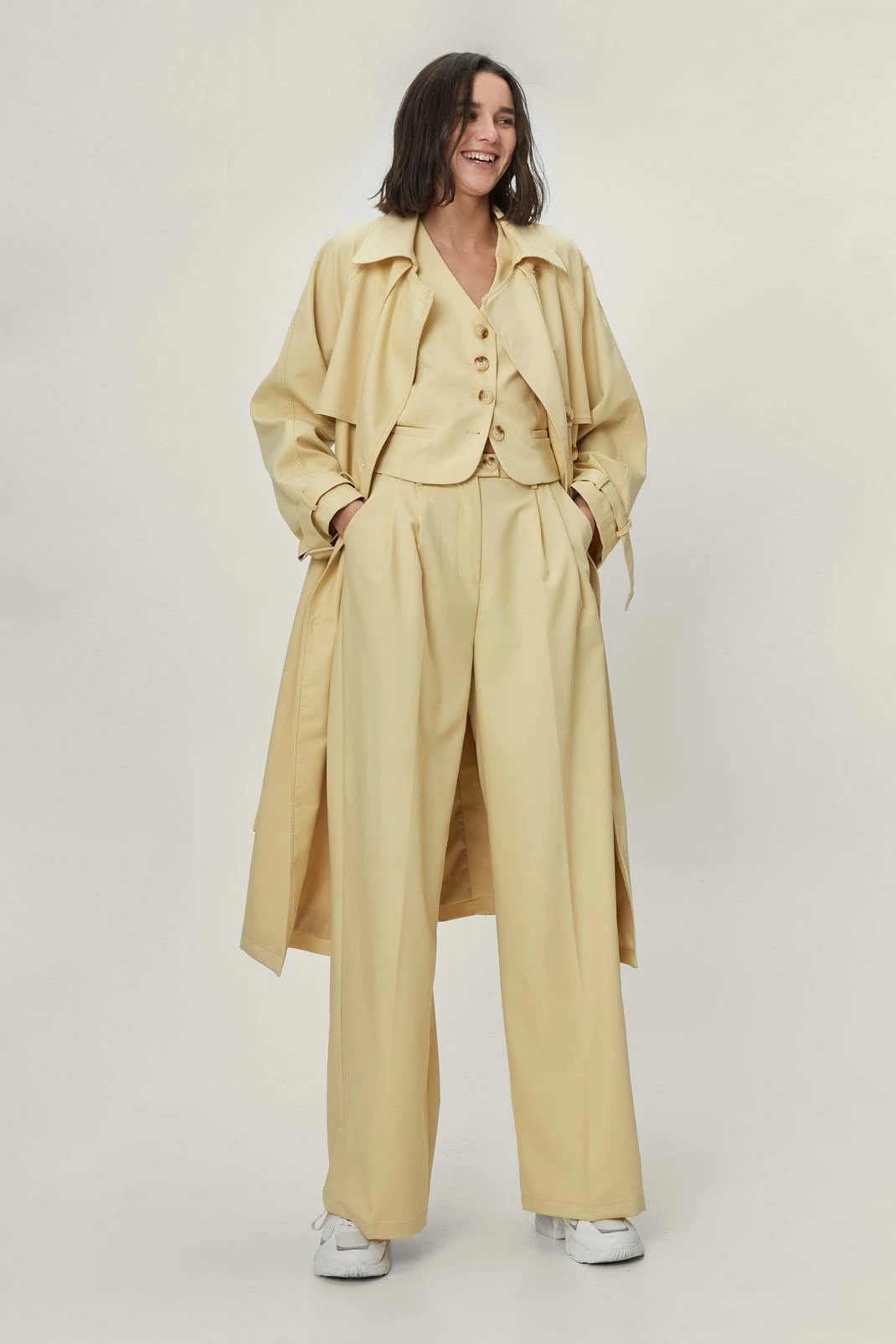 Duster + Trench Coats Twill Double Breasted Trench Coat - Image 7