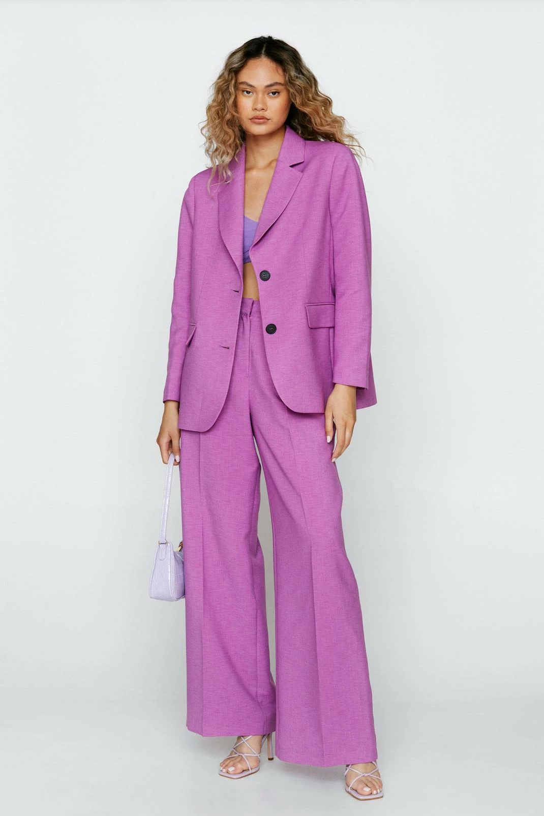 Two Piece Sets Single Breasted Tailored Two Piece Set Blazer - Image 7