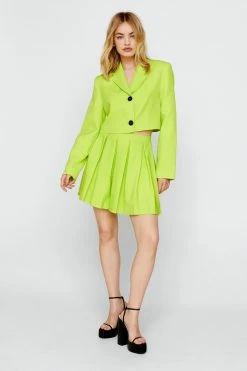 Party Outfits Tailored Cropped Blazer