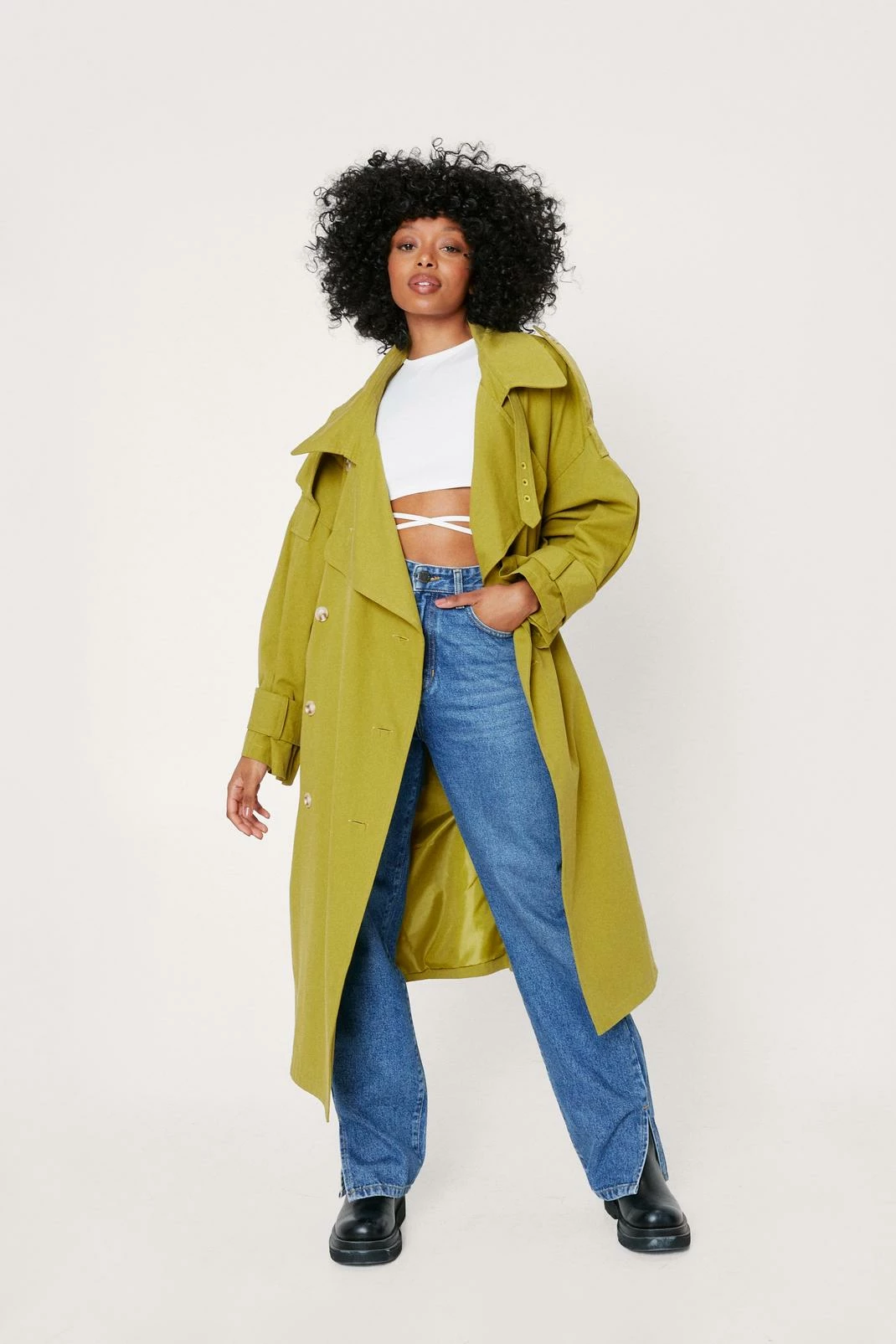 Duster + Trench Coats Petite Oversized Trench Coat - Image 7