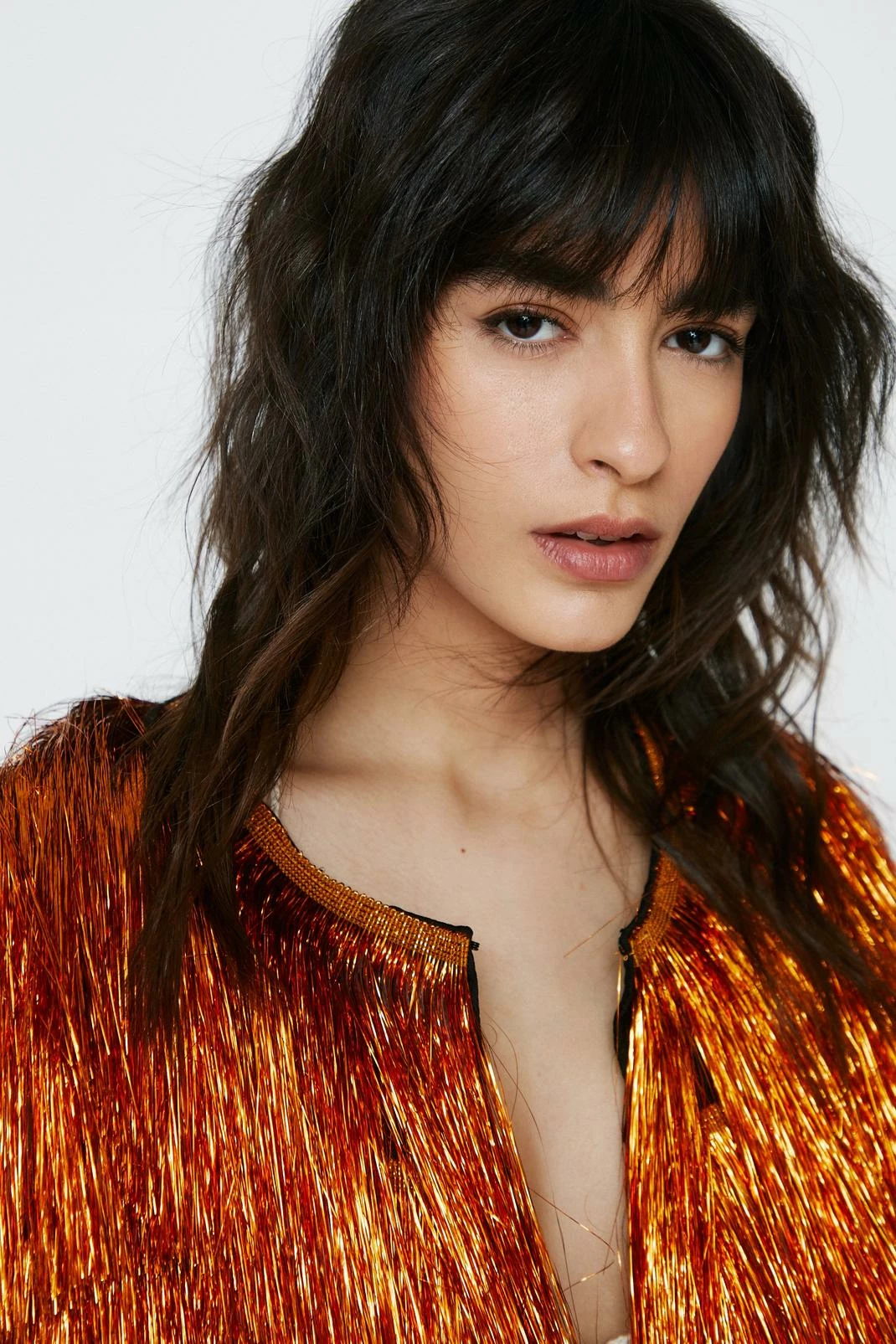 Going Out Jackets Sleeveless Cropped Tinsel Jacket - Image 2