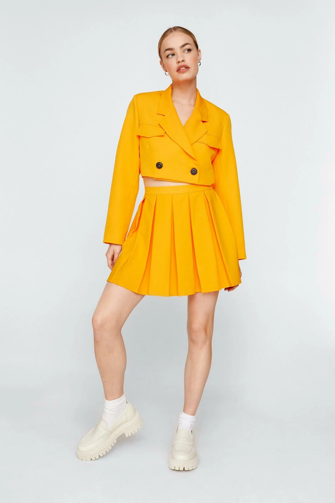 Coats Tailored Cropped Double Breasted Blazer - Image 7