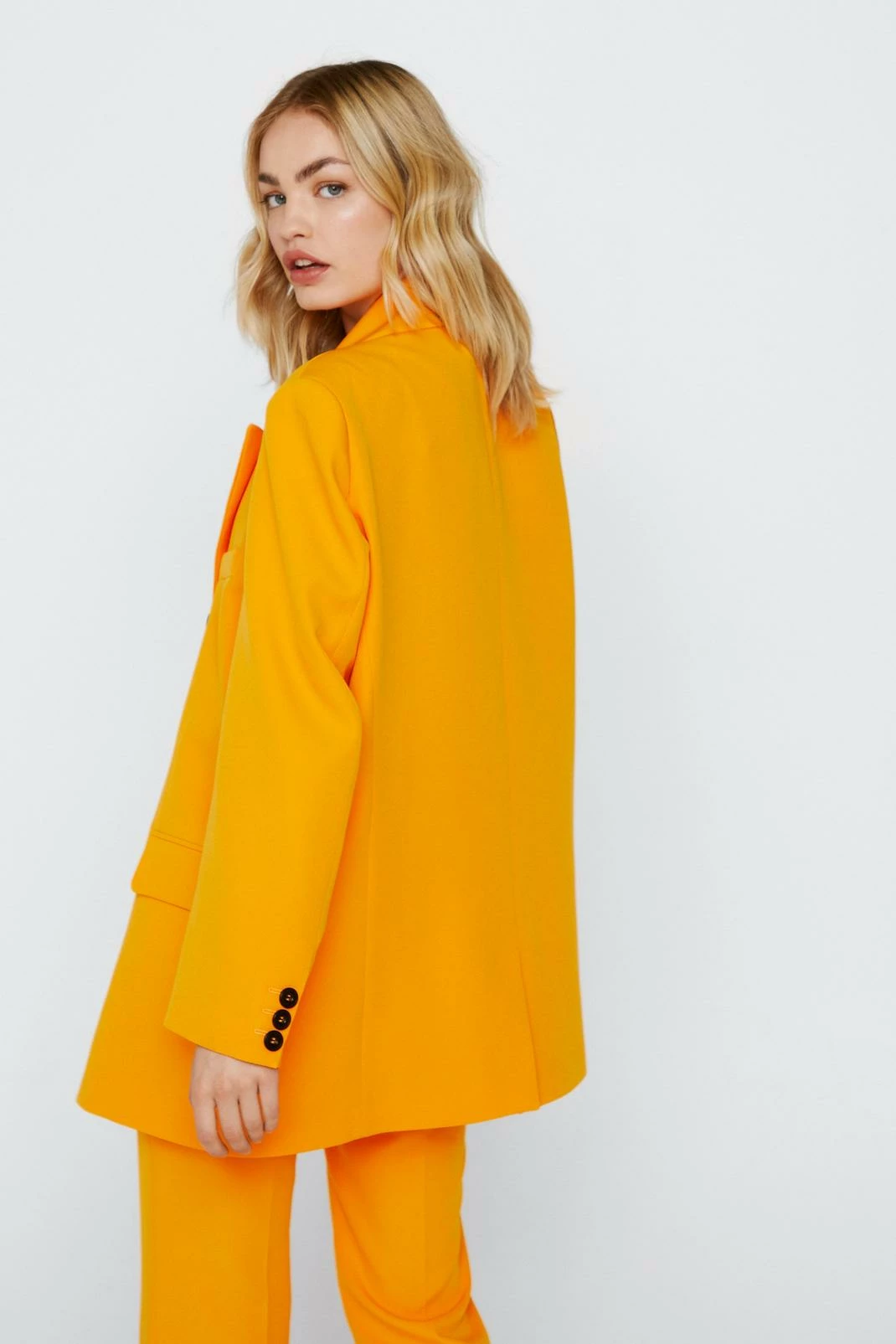 Two Piece Sets Tailored Oversized Double Breasted Blazer - Image 6