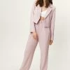 Two Piece Sets Cropped Boxy Blazer
