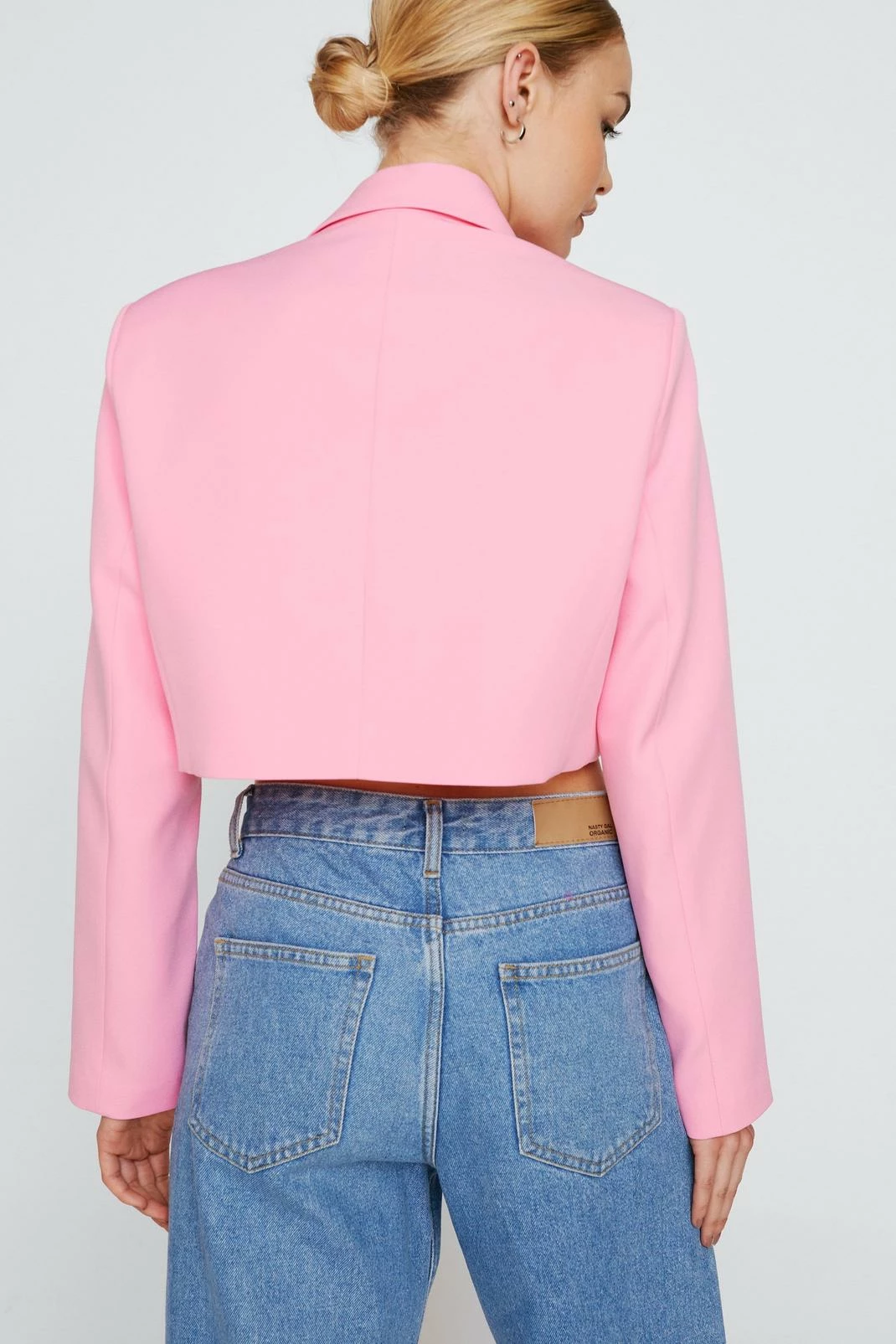Two Piece Sets Tailored Two Piece Set Cropped Blazer - Image 3