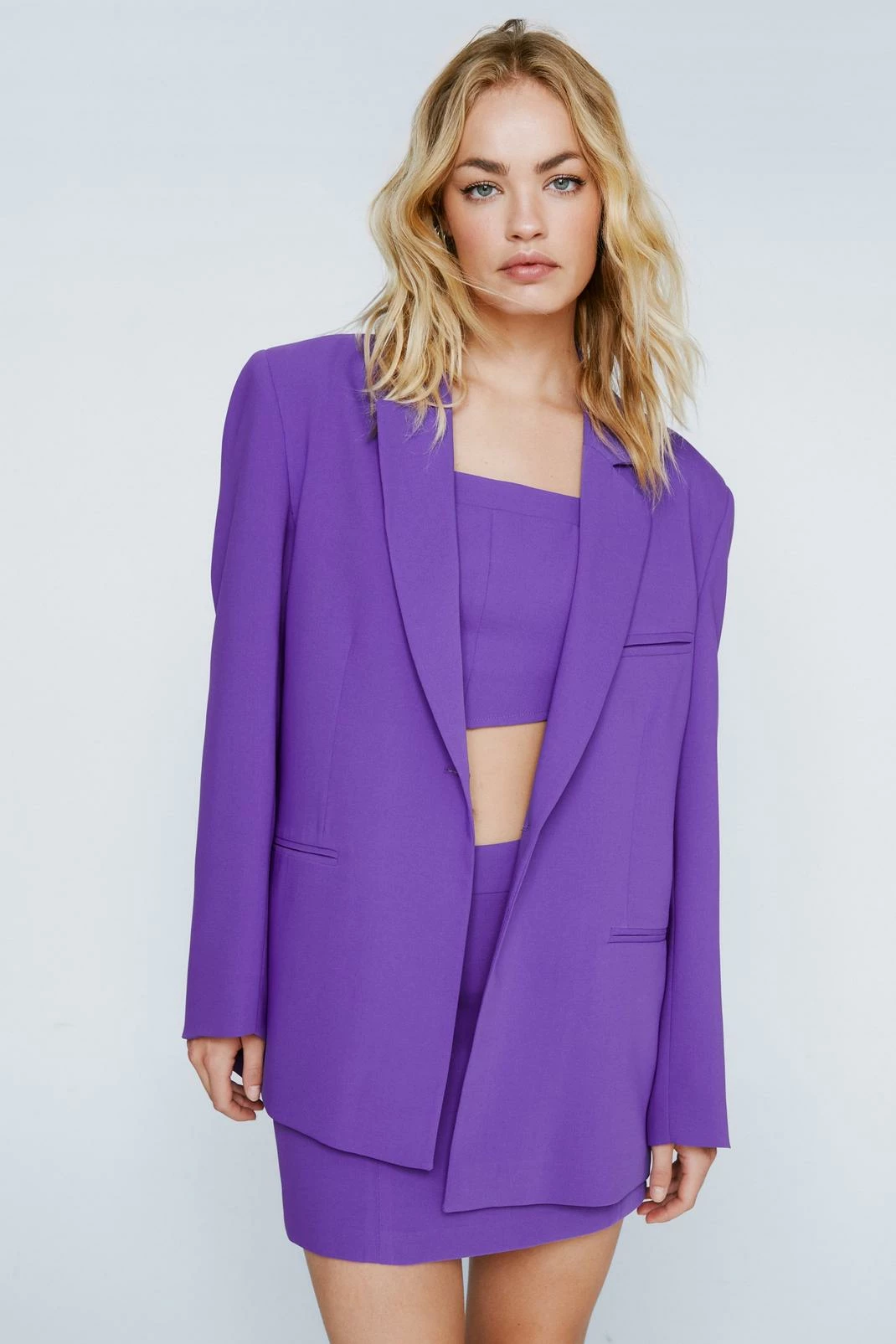 Two Piece Sets Premium Tailored Single Breasted Blazer - Image 2