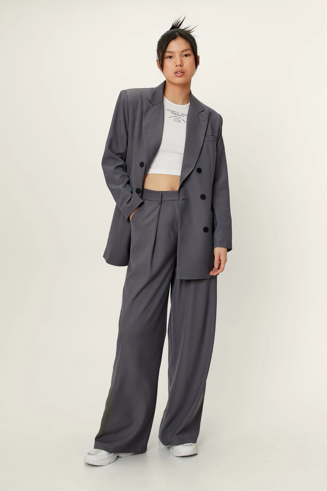 Smart Jackets Oversized Double Breasted Tailored Jacket - Image 4