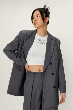 Smart Jackets Oversized Double Breasted Tailored Jacket
