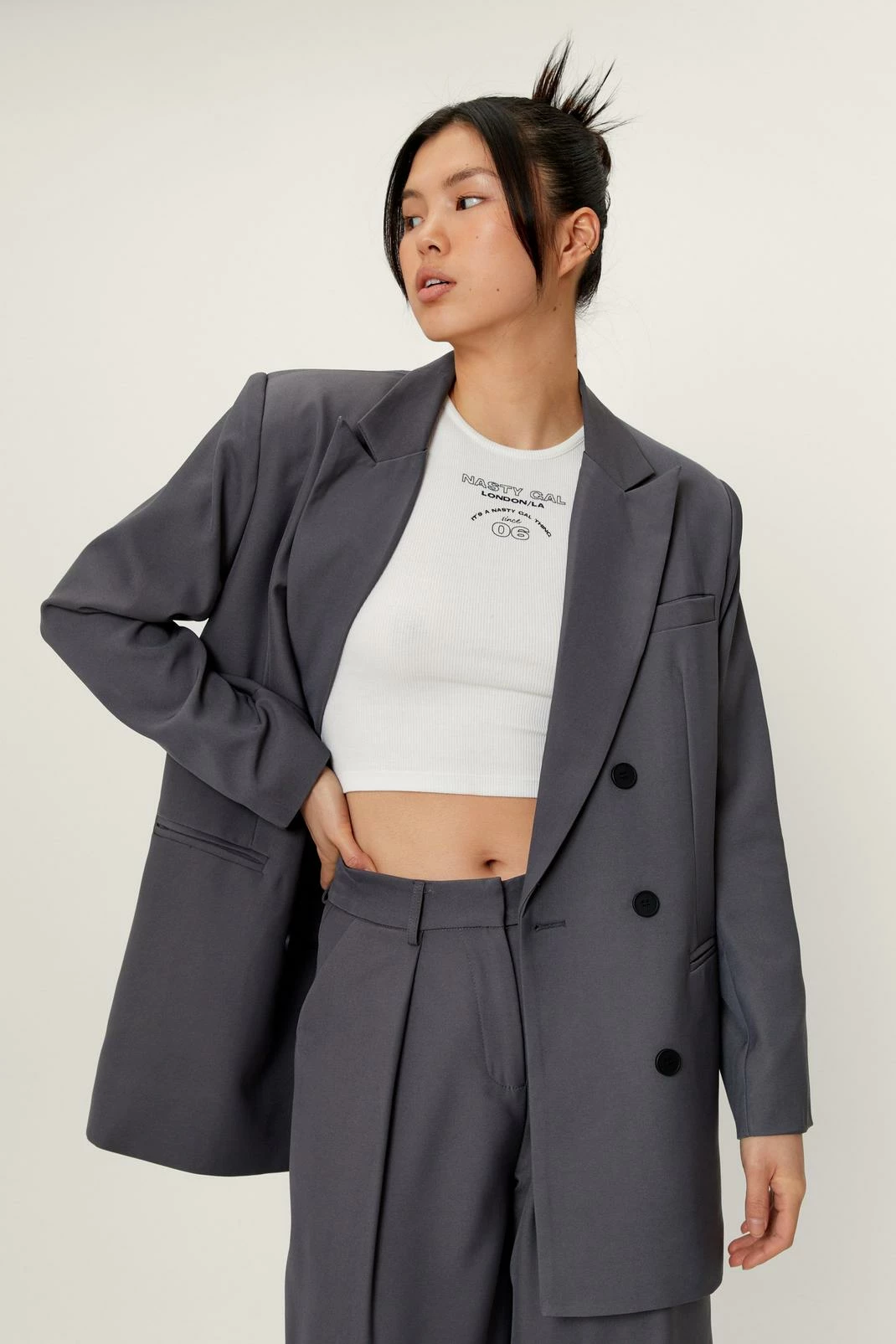 Smart Jackets Oversized Double Breasted Tailored Jacket - Image 13