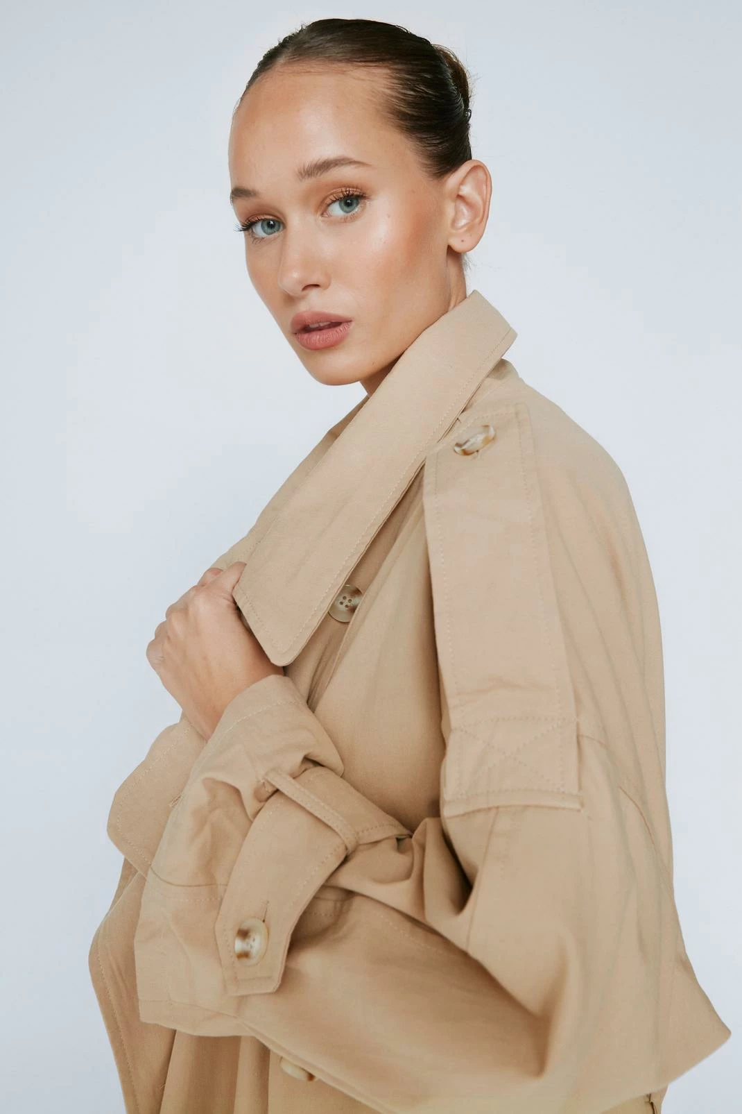 Duster + Trench Coats Petite Oversized Trench Coat - Image 2