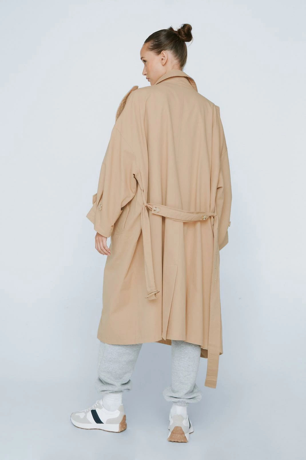 Duster + Trench Coats Petite Oversized Trench Coat - Image 3