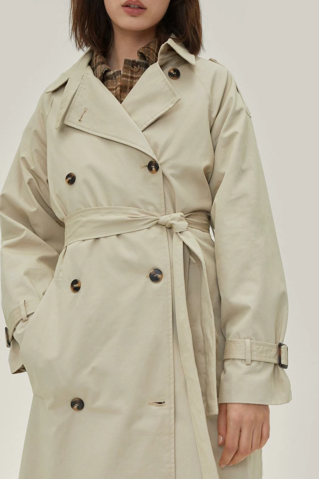Duster + Trench Coats Tab Detail Twill Trench Coat