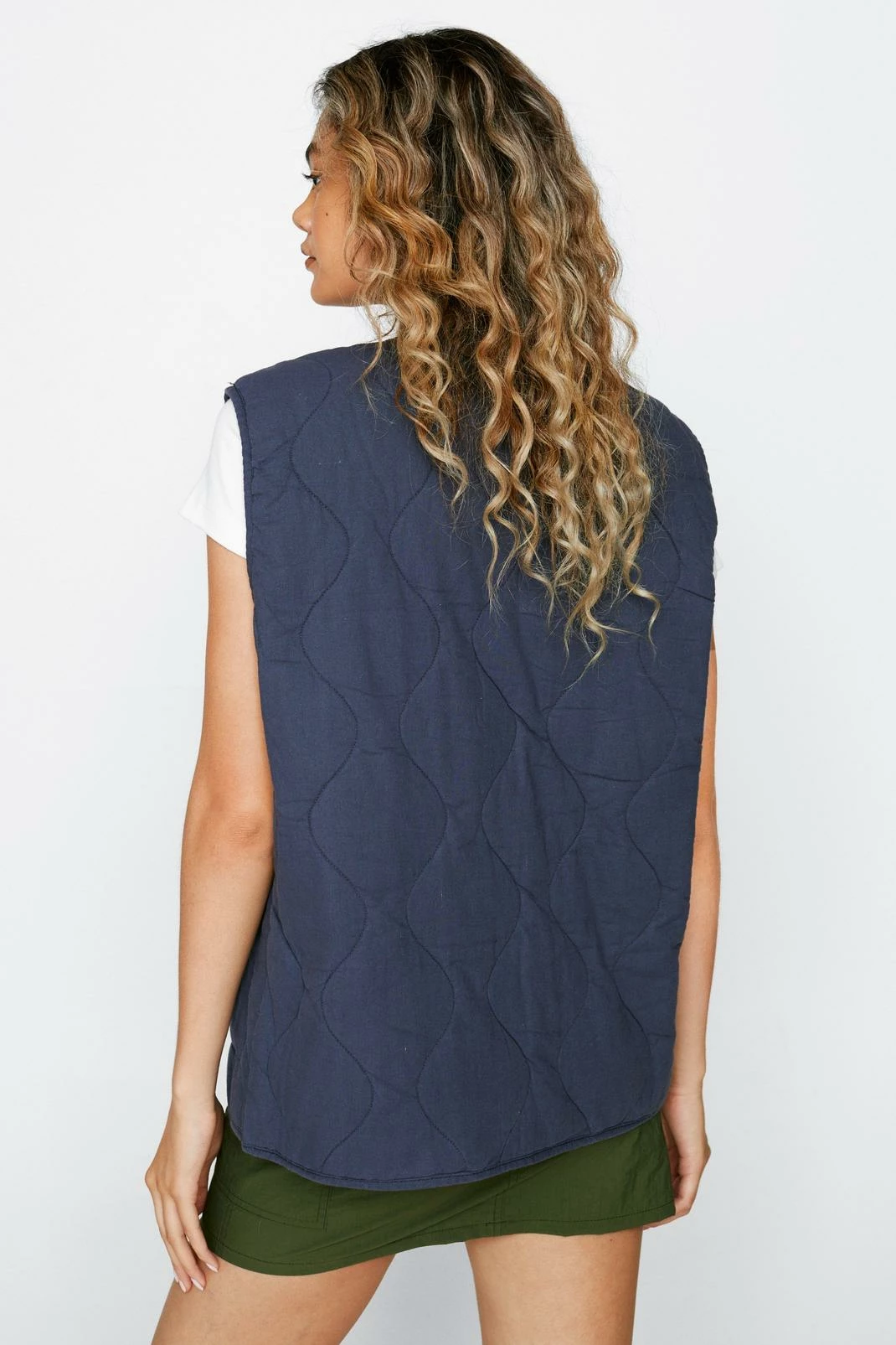 Puffer Jackets Quilted Cotton Vest Jacket - Image 3