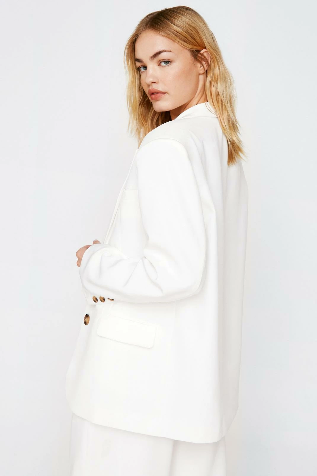 Two Piece Sets Oversized Pocket Suit Blazer - Image 12